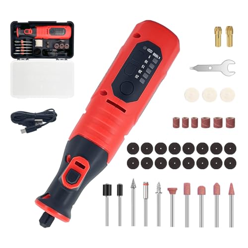 Cordless Rotary Tool Deluxe 40pcs Accessories Mini Grinder 2.0A