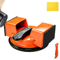 Floor Gap Fixer Tool,Heavy Duty 90° Striking Surface Floor Suction Cup Tool with Slot Cutter and Silicone Pad & Rubber Mallet for Repair Laminate Vinyl Hardwood Flooring - size: 90° Striking Surface