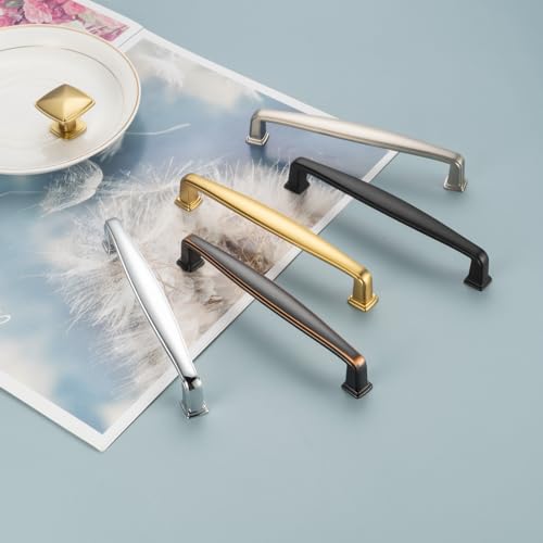 KOOFIZO 10 Pack 3 in Brushed Gold Cabinet Pulls, Gold Drawer Handles 1817 - color: Brushed Gold, size: 3" CC - 10Pcs