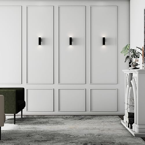 Pangda 3set Peel and Stick Wall Molding Kit 3D Premade, 24x72in - size: 24x72in