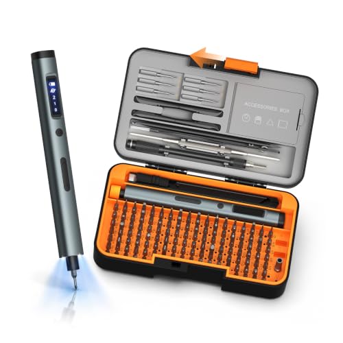 LIFEGOO 167 in 1 Electric Screwdriver Set: Mini Electric Screwdriver Cordless with Extension Rod & Pry Tools, Electronic Power Screwdriver Repair Tool Kit for RC, Computer, PC Building, Laptop