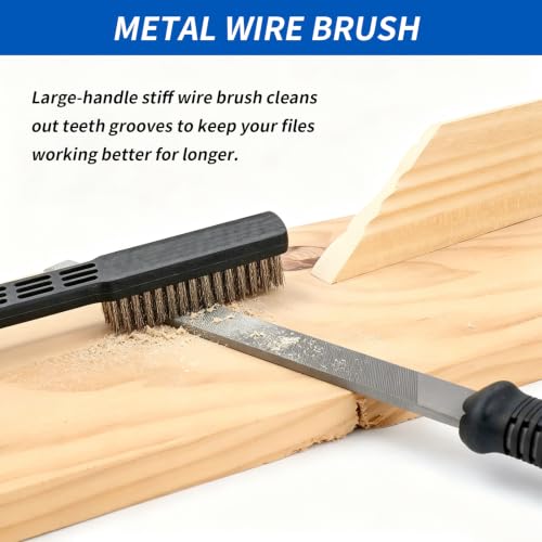 Greywolf 35 piece file set, metal files, premium T12 carbon steel flat, half-round, round, and triangular tips, plus 14 fine sanding tools and 16 sheets of sandpaper for metalworking and woodworking