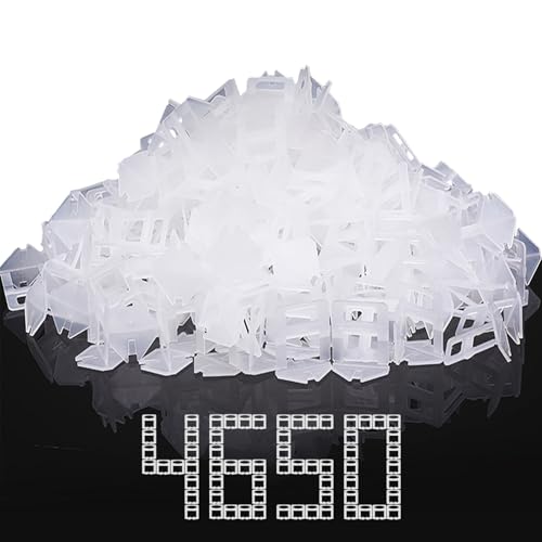 DGSL Tile Spacers 4650 Pcs Tile Clips, Tile Leveling System Clips 1/8 Inch - size: 1/8 Inch*4650 Piece