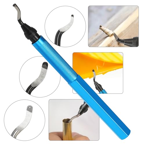 VASTOOLS 18Pcs 3D Printer Deburring Tool Kit - 10 Interchangeable Blades, 6 Needle Files & Micro Wire Cutter for 3D Printing, Resin, Plastic Models & DIY Crafts