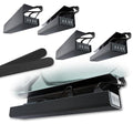 Scanfield Under Desk Cable Management Tray, No-Screw, 17-Inch, 4-Pack Black - color: Black, size: 4pcs Self Adhesive