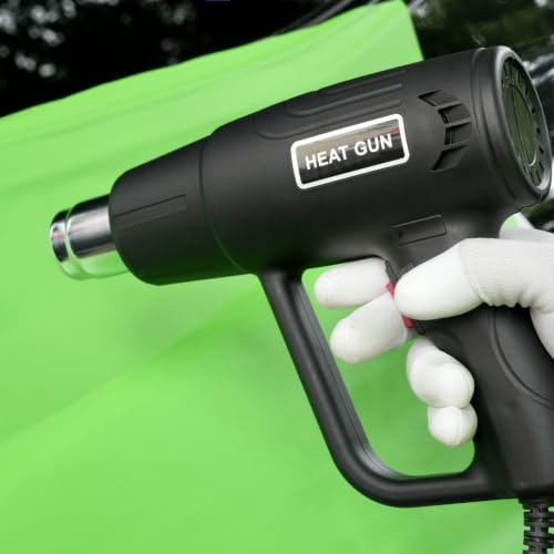Vinyl Wrap Tool Kit with 2000W Heat Gun, Window Tint, PPF & 7 Detail Tools - color: red&black