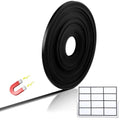 Tellegloww Black Magnetic Tape Roll Thin Strips, 1/4 Inch X 100 Feet, 1 Pcs - size: 1/4 inch x 100 feet