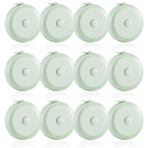 16 Pack Tape Measure, 60 Inch/150cm Retractable Body Measuring Tape - Soft Sewing Tape for Tailor, Craft & Cloth Measurements (Cold Green) - color: Cold green