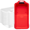 Mister Rui Paint Tray 4 Inch, 11 Pack, Plastic Tray with 10 Liners - size: 4 Inch, 11 Pack
