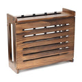WiFi Router Storage Cabinet Router Box Hider WiFi Box Hider Shelf Cover - color: Dark Oak