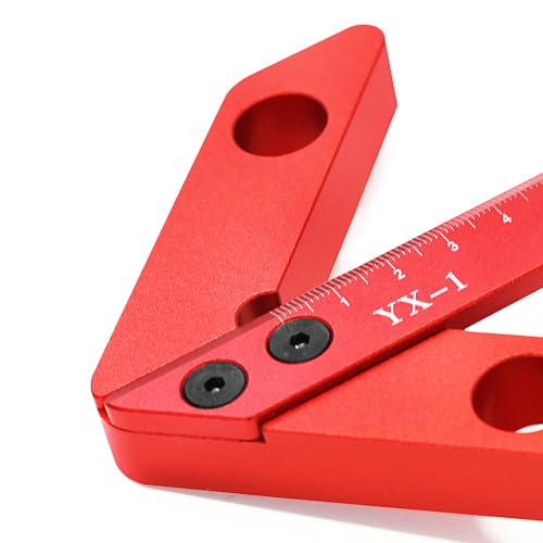 Center Measuring Tool,Center Finder, Line Gauge Center Finder, 45/90 Degree Right Angle Line Gauge Carpenter Ruler,Aluminum Alloy Woodworking Center Scribe Square Center Scribe 90mm - style: 90mm