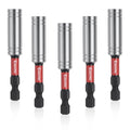 5PCS 1/4" Strong Magnetic Impact Bit Holder, Black Series, Upgraded Magnetic Drill Bit Extension for Impact Driver, Cordless Drill, 1/4" Hex Shank Premium S2 Steel - size: 5PCS