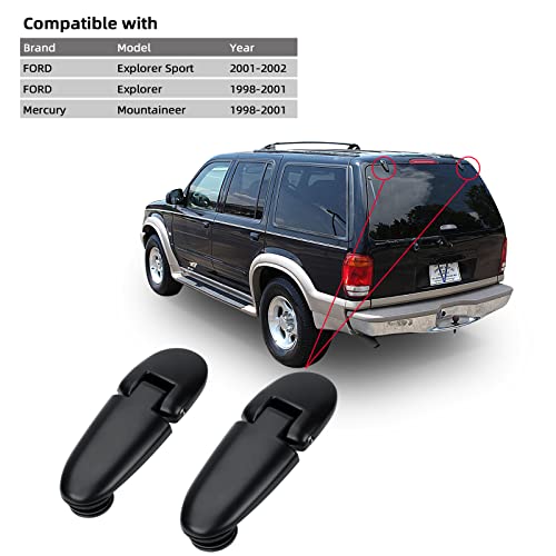 926-132 Back Hatch Liftgate Hinge Set (Right & Left) Compatible with Ford Explorer(1998-2002), Mercury Mountaineer(1998-2001) Rear Window Glass Hinges Replace OE# 1L2Z-98420A68-AA, F87Z-78420A68-AA