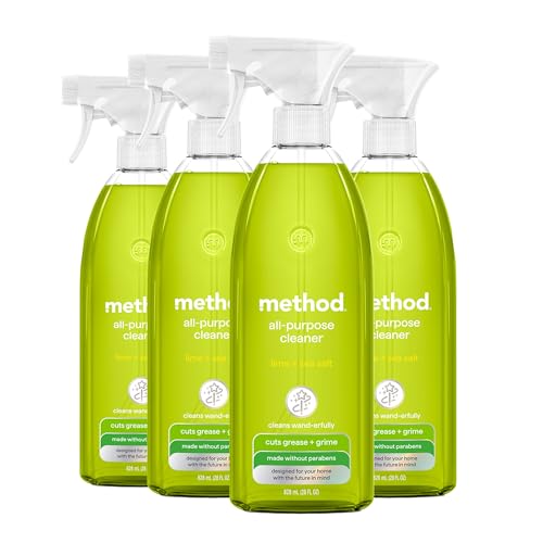 method All-Purpose Cleaner Spray, Lime + Sea Salt, 28 fl oz, 4 pack