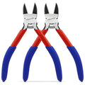 5" Small Wire Cutter Diagonal Cutting Plier Flush Cutter - 2 Pack - color: 5"- 2 Pack