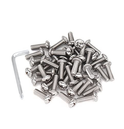20pcs 1/4"-20 x 3/4" Pan Head Bolts Machine Screws, Phillips Drive, 304 Stainless Steel 18-8, Bright Finish, Fully Machine Thread - size: 1/4"-20 x 3/4" (20pcs)
