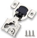 Decobasics 50 Pack Soft Close Cabinet Hinges – 1/2" Overlay for Kitchen Cabinet Doors, Slow Self-Closing Concealed Hidden Hinges for Face Frame –Stainless Steel, 3-Way Adjustable & Quiet Close Damper - size: 1/2 Inch