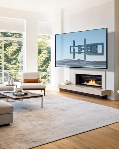 Pipishell Full Motion TV Wall Mount for 42-85 inch LED TVs up to 132lbs, Fits 65 75 Inch Swivel TV Mount Bracket with Articulating Arms, Max VESA 600x400mm, Fits 12” 16" Wood Studs - style: Fits 42-85" TVs / Max 16" Wood Stud