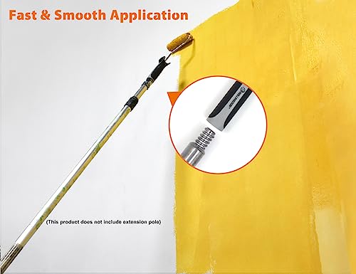 ROLLINGDOG 4 Inch Mini Roller, 4 Inch Jumbo Microfiber Paint Roller Covers - color: microfiber roller 4 Inch