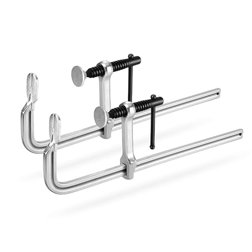 Jorgensen 12-Inch Light-Duty Drop Forged Steel Bar Clamps, 2-Pack - size: 12 Inch