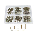 330PCS Nuts and Bolts Assortment Kit, Metric Bolt Assortment, M4 Bolts and Nuts Kit, Grade 8.8 Bolts and Nuts Kit, Metric Bolt Kit, Yellow Zinc Plated Coating, 5 Sizes, Length from 12-30mm - size: 330PCS M4
