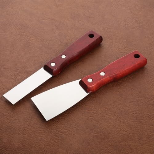 2PCS Small Putty Knife, Spackle Knife for Drywall, Spackling, Painting - size: 1inch+1inch