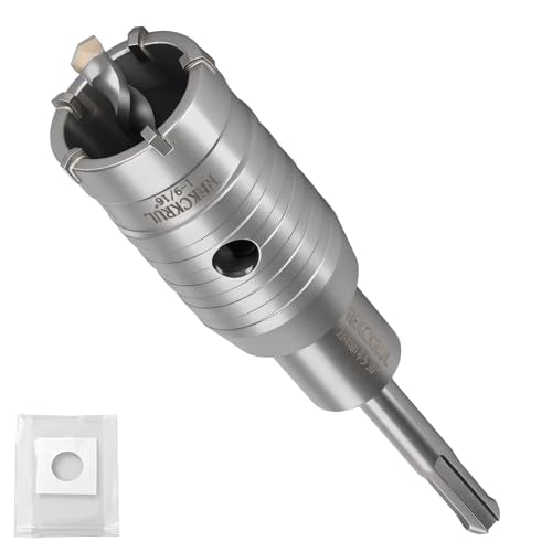 Professional 1-9/16" (40mm) Concrete Hole Saw 110mm SDS Plus & Dust Bag - size: 1-9/16" (40mm)