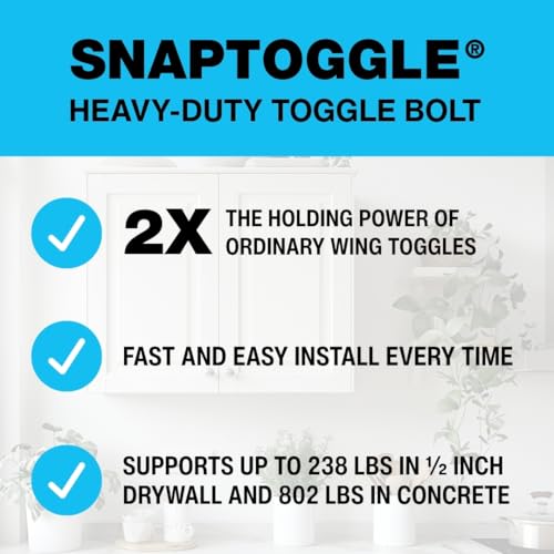 TOGGLER SNAPTOGGLE BB Toggle Anchor 1/4-20 UNC, 100 Pack, w/o Bolts - size: 1/4"-20