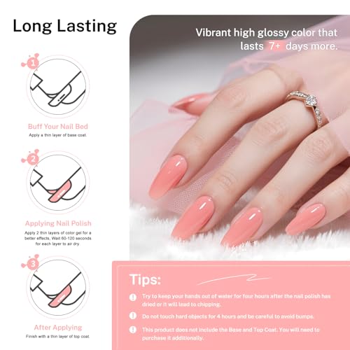 OpenLive 16.5ml Soft Pink Nail Polish Large Volume Quick Dry Nail Polish - color: Soft Pink