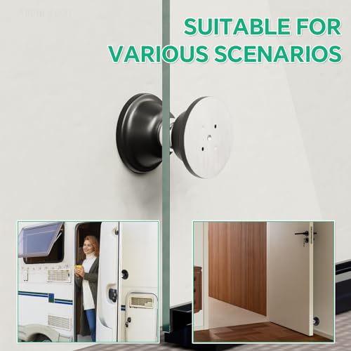 NiHome RV Magnetic Door Stop for Door Holding & Stopping 1PCS Black - color: Black-1PCS