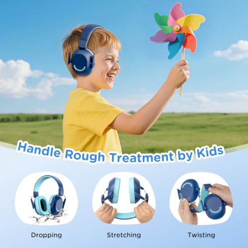 Link Dream Kids Ear Protection Ear Muffs SNR 30dB for Concert Shows Events - color: Pink+blue, size: 2 Pack