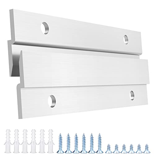 French Cleat Picture Hanger, 4 Inch Aluminum Z Hanger, 5 Pairs - size: 4inch-5Pairs, style: Standard thick