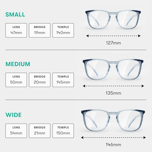 Stoggles Square Z87.1 Certified Polycarbonate Safety Glasses, Anti-Fog - color: Denim, size: Medium