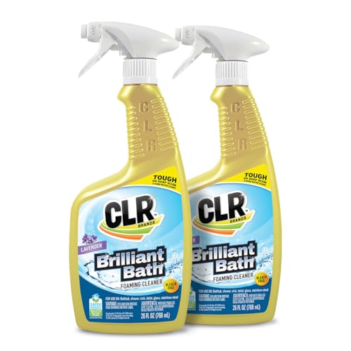 CLR Brilliant Foaming Action Bathroom Cleaner Spray 26 oz. Bottle 2 Pack - style: Brilliant Bath Lavender
