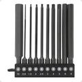 Impact Rated Screwdriver Bit Set, 4" Extended Long Magnetic Power Bits, Premium S2 Steel, Shock-Absorbing Design, 1/4" Hex Shank for Power Drill & Impact Driver (4 Inch Metric Hex) - size: 4 Inch Metric Hex
