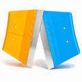 2 Pack 8 Inch Paint Edger & Trim Guard, Stainless Steel Cutting-in Tool, Painter's Tape Alternative for Ceilings, Baseboards, Door Frames & Trim, Yellow & Blue