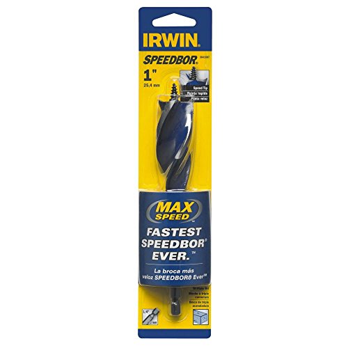 IRWIN SPEEDBOR Tri Flute Wood Drill Bit 1" X 6"(3041007) (Pack of 2) - size: Pack of 2, style: 1-Inch Bit