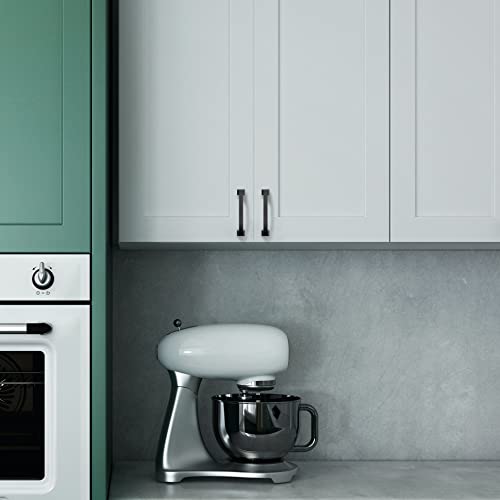 Amerdeco 10 Pack Matte Black 4Inch(102mm) Hole Centers Kitchen Cabinet Pulls Cabinet Hardware Kitchen Handles for Cabinets Cupboard Handles Drawer Pulls ZH0009MB - color: Matte Black, size: 4" hole center
