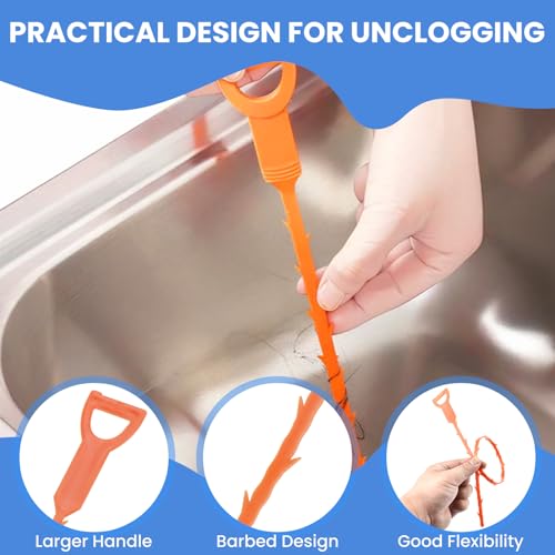 Aifeier ET Drain Clog Removal Tool Set, 15-Pack