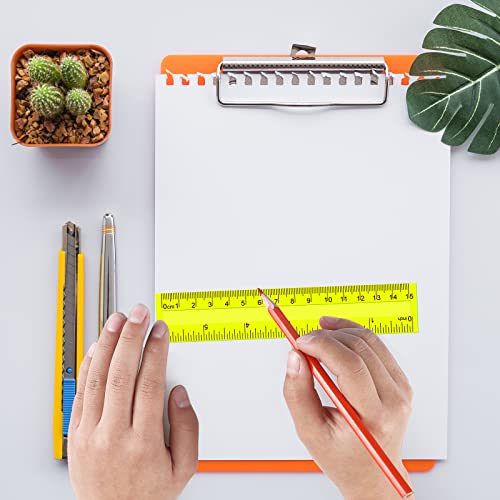 Teling 192 Pack Rulers Bulk for Classroom,Kids School Supplies,6 Inch - size: 6 Inch