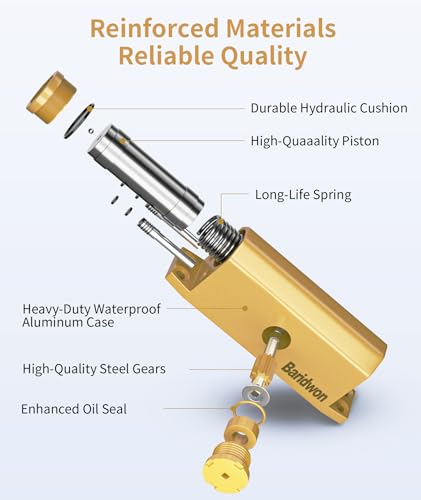 Dullgolden Hydraulic Door Closer Medium Size, Automatic No Slam for Home & Commercial Use - size: Medium, style: Dullgolden