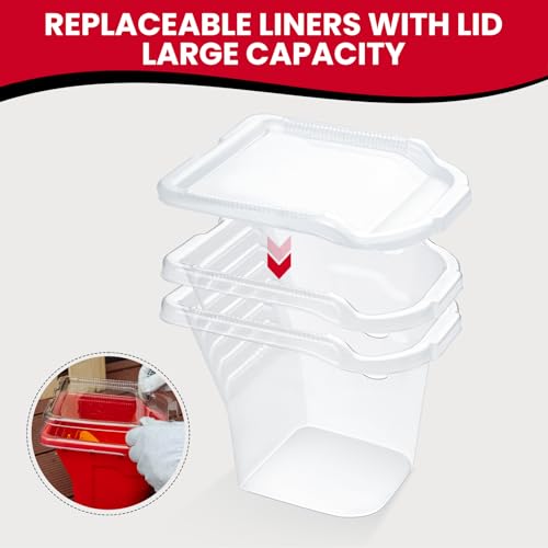 Mister Rui Handheld Paint Bucket and 4 Inch Roller Kit, 12 Piece - size: 4 Inch 12Pack