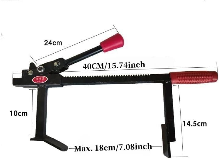 Manual Tire Spreader,Manual Tire Expander,High HardMetal High Hardness Heat Treatment Portable Tire Changer Tool Automotive Truck Tire Repair Kit Tools (Black 15.7inch New) - size: Black 15.7inch New