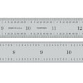 PEC Tools 24" Flexible Steel Rule, Designed for High-Accuracy Industrial Environments, Made in USA - color: Carbon Steel-Flexible, size: 24"