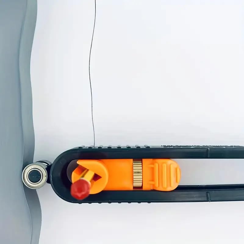 1 Set Contour Gauge Measuring Ruler with Lock Adjustable for Woodworking, Tiling and Carpentry Irregular Curve Profiling Tool, A1