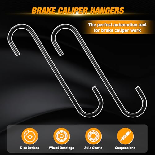 GOOACC 22pc Disc Brake Caliper Compression Tool Set w Hangers Gloves Red - color: 22pc Brake Caliper+Gloves+Hangers Red