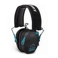 Walker's Razor Slim Electronic Muff - color: Black W/Teal, size: One Size