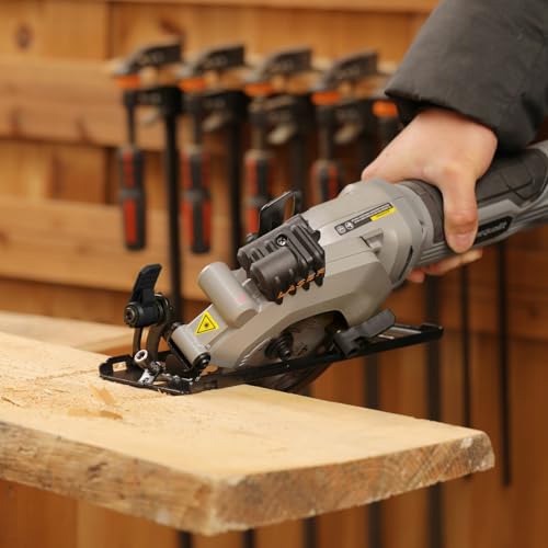 4A Mini Circular Saw Corded Compact Saw with Laser Guide - style: Corded 4A