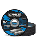 CRALY 4-1/2 Inch Cut-Off Wheels for Cutting Metal & Stainless Steel, Professional Grade Ultra Thin Metal Cutting Disc for Angle Grinder & Die Grinder, 7/8 in Arbor, 25-Pack(30111501-25) - style: 4-1/2 Inch,25pcs