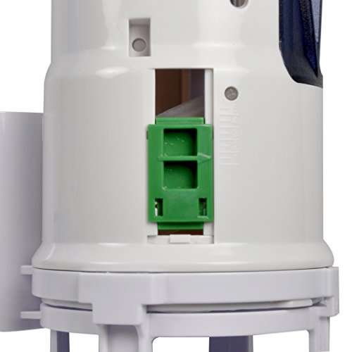Danco HYR270 Hydroright Water-Saving Dual Flush Valve with Push-Button Handle, Plastic, Chrome - style: Push Button